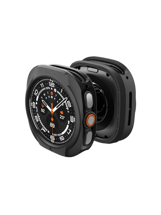 Spigen Liquid Air Matte Silicone Case in Black for Samsung Galaxy Watch Ultra 2