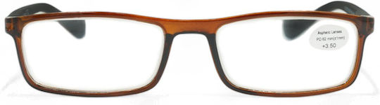 Optosquad Reading Glasses +2.00 In Brown Colour WG8735-3