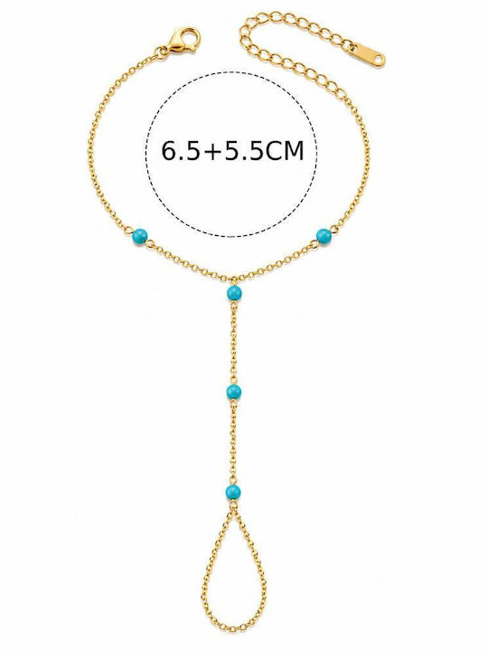 Brățară de Damă din Oțel Inoxidabil Placată cu Aur 6.5cm