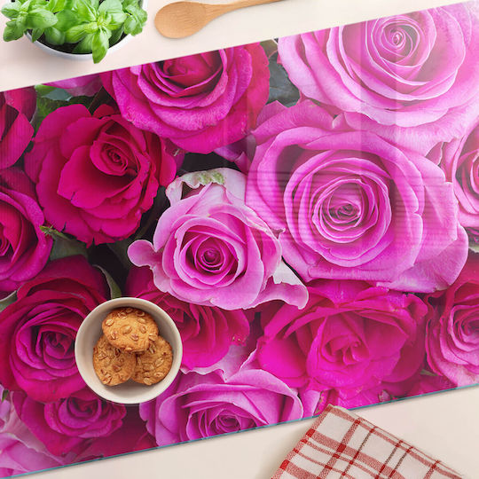 Tulup Schneidebrett Glas Rosa 80x52cm