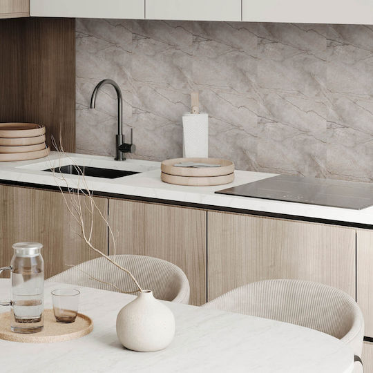 PVC Tile Set Kitchen Or Bathroom Decoration Natural Stone Pattern 9x30x30 Cm