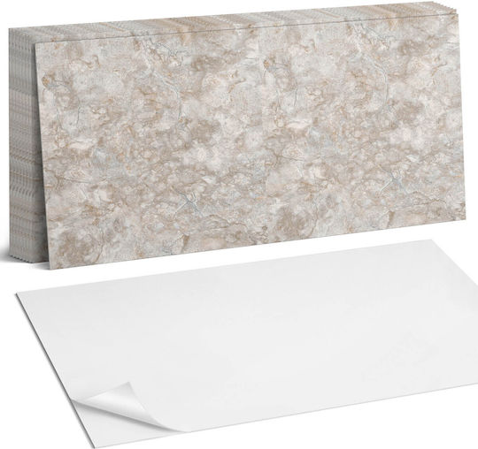 Aesthetic Vinyl Wall Tiles Print Natural Stone Design 10x40x20 Pieces