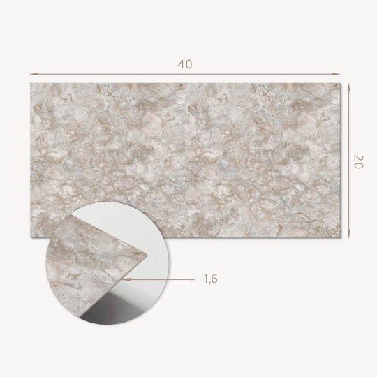 Plăci Decorative De Perete Din Vinil Imprimare Model De Piatră Naturală 10x40x20 Bucăți