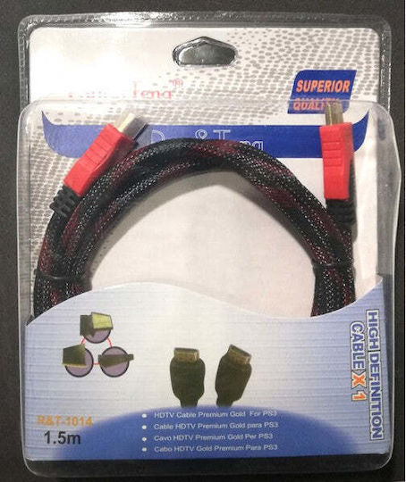 Mizoo HDMI-Kabel männlich - HDMI männlich 1,5 m Rotes