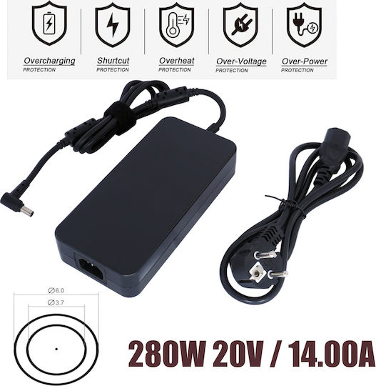 Laptop-Ladegerät 280W 20V 14A Für Asus