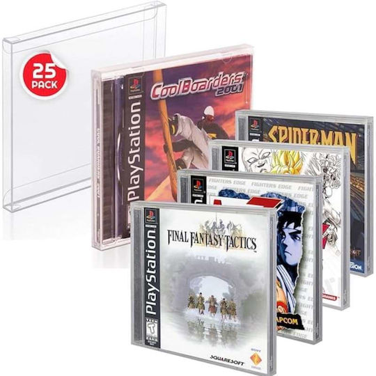 Protective Pet 25-pack Titles Playstation 1 Dreamcast Single Cd Jewel Case