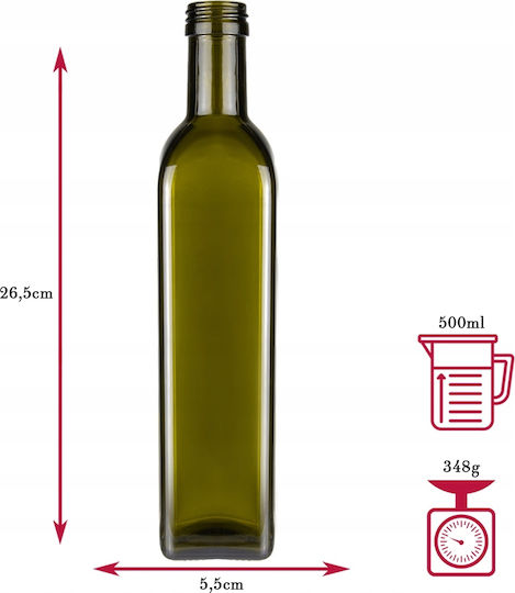 Bimberek Кутия За Масло Стъкло С Ладохранилка 500ml