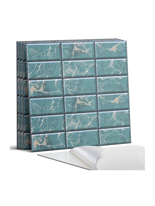 Set of Vinyl Tiles Kitchen Pattern Marble Tile 4x50x50 Pc