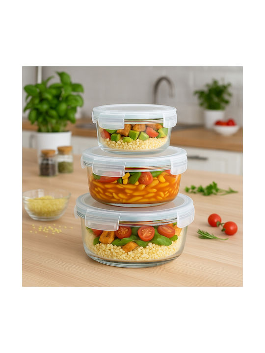 Bimberek Кутия За Храна Стъклена Бяла 950ml
