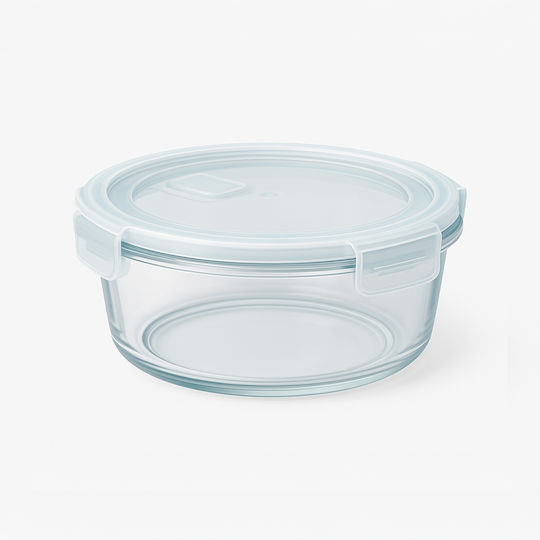 Bimberek Glas-Mittagsbox Weiß 620ml