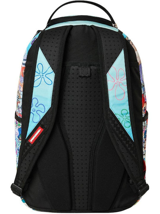 Sprayground School Backpack Junior High-High School with Water Bottle Holder Spongebob Big Ocean Party 29 x 15 x 45cm
