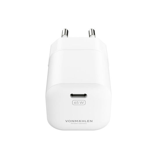 Vonmählen Wireless GaN Charger with USB-C Port 65W Quick Charge 3.0 White