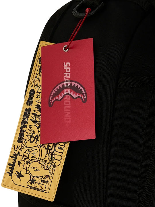 Sprayground Ghiozdan De Spate Pentru Școala Gimnazială - Liceu Shark Central Alb Stencil Shark Negru Nylon 22lt 29.21 x 15.24 x 45.72εκ