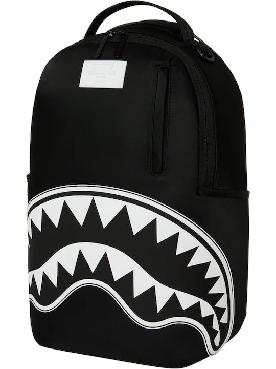 Sprayground Schulranzen Rucksack für Junior High-High School Shark Central Weiß Schablone Shark Schwarz Nylon 22 Liter 29,21 x 15,24 x 45,72 cm