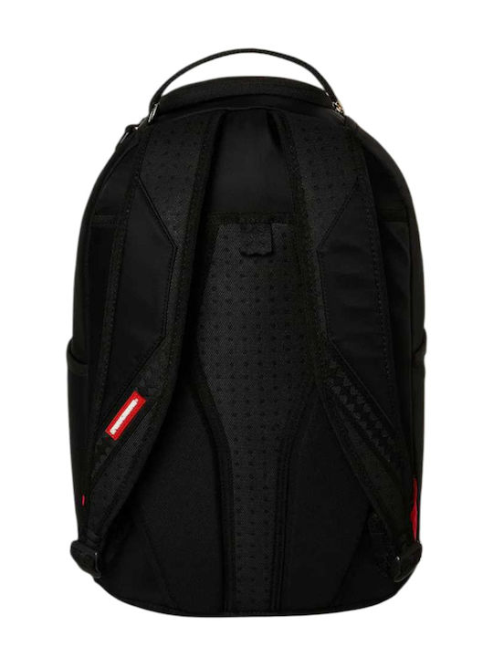 Sprayground School Backpack Junior High-High School U Shark Central White Stencil Shark Black Nylon