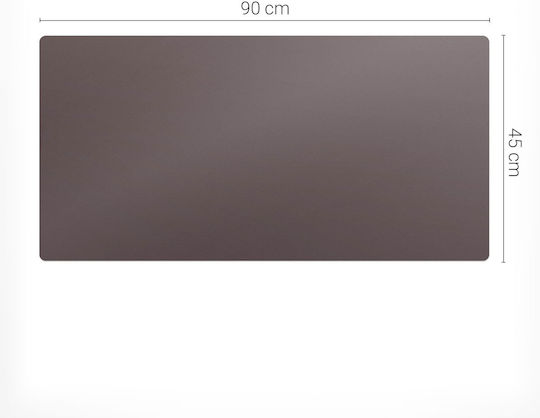 Non-Slip Protective Desk Pad Brown 90x45 Cm