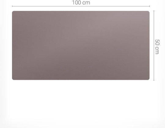 Antirutsch Schutzmatte für Schreibtisch mit Beigem Design 100x50 cm