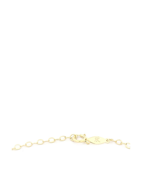 Kids Bracelet From Gilded Silver With Cross & Evil Eye