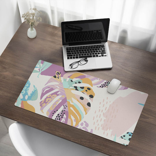 Mouse Pad Gaming Antiderapant Frunze Abstracte 90x45 Cm