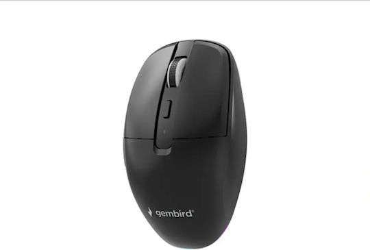 Gembird MUSW2-6B-01 Ασύρματο Εργονομικό Bluetooth Ποντίκι Μαύρο