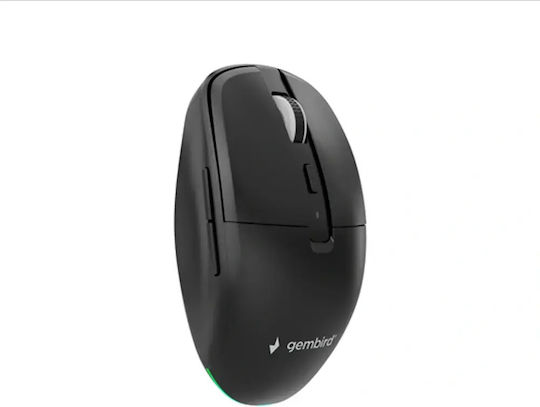 Gembird MUSW2-6B-01 Ασύρματο Εργονομικό Bluetooth Ποντίκι Μαύρο
