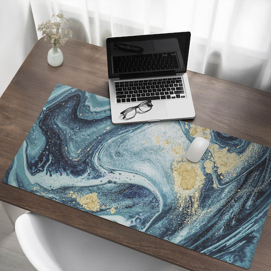Covoraș Modern Protecție Tastatură Valuri Artistice Rotative 120x60 Cm
