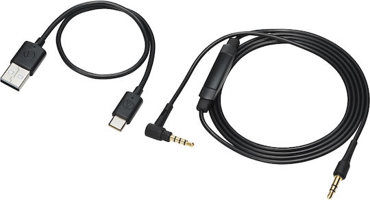 Audio Technica ATH-S3000BT Wireless / Wired Over Ear Headphones and Quick Charge Beige