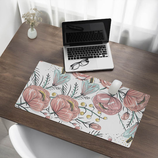 Non-Slip Office Rug Retro Floral Print 90x45 Cm