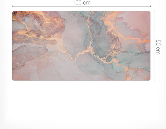 Bloc Decorativ Elegant Pentru Birou Aquarelă Abstractă 100x50 Cm