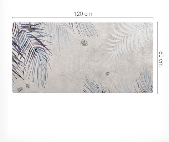 Covor De Birou Cu Flori Geometrice 120x60 Cm