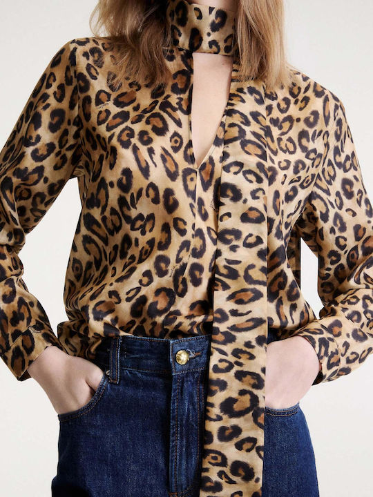 Women's Blouse Animal Print Multicolour