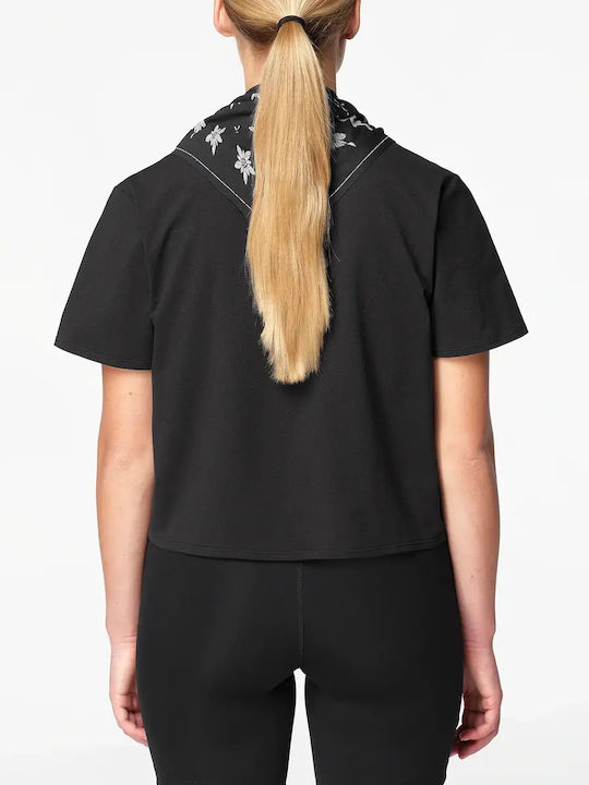 Damen Sport T-shirt Schwarz