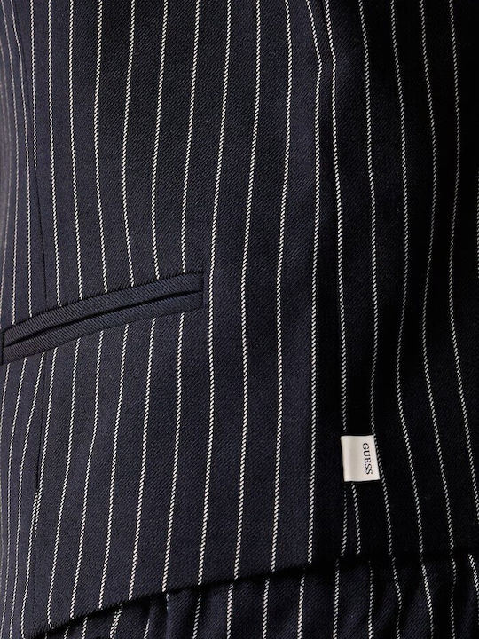 Women's Sleeveless Striped Dark Blue