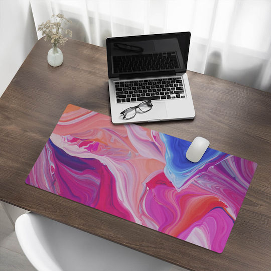 Desk Pad Keyboard Accessories Multicolored Abstract 90x45 Cm