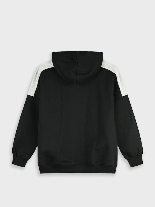 Energiers Kids Hooded Sweatshirt Cardigan Black