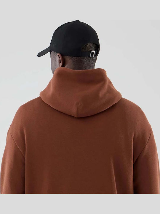 Brauner Sweatshirt mit Kapuze