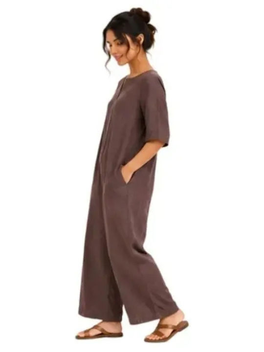 Damen Leinenhose Braune