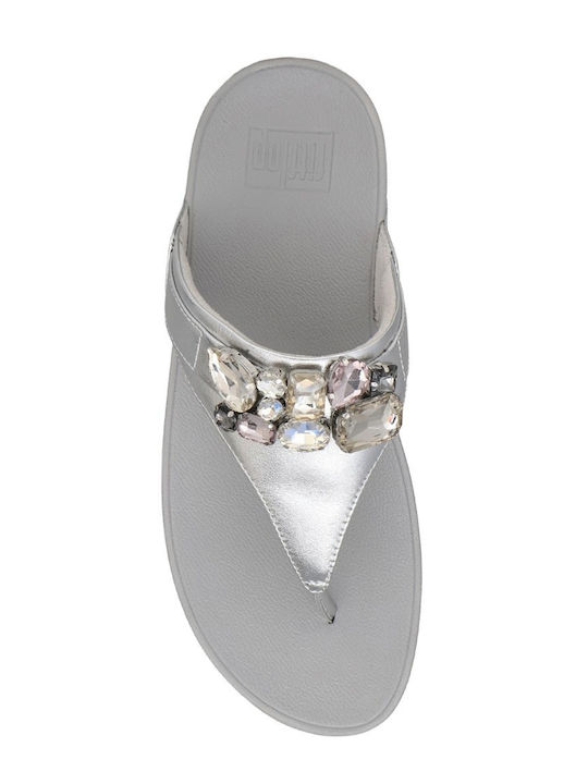 Leather Women's Silver Sandals