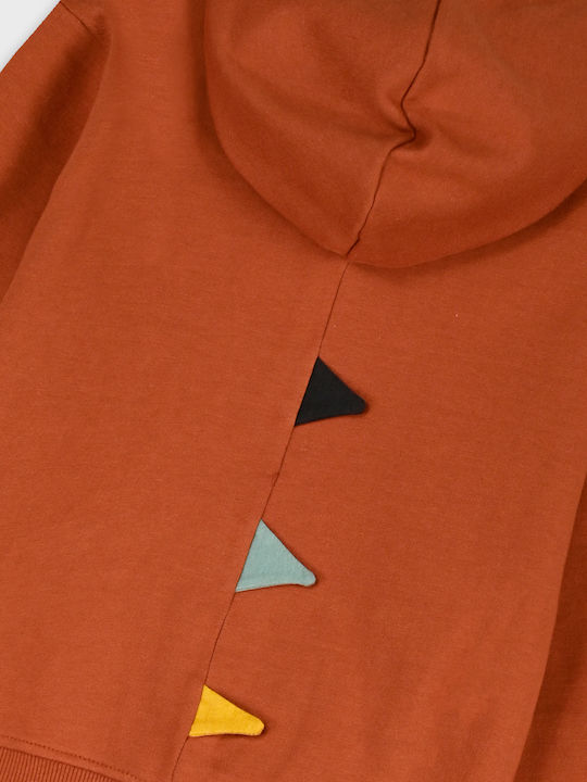 Kids Sweatpants Set With Jacket Paprika