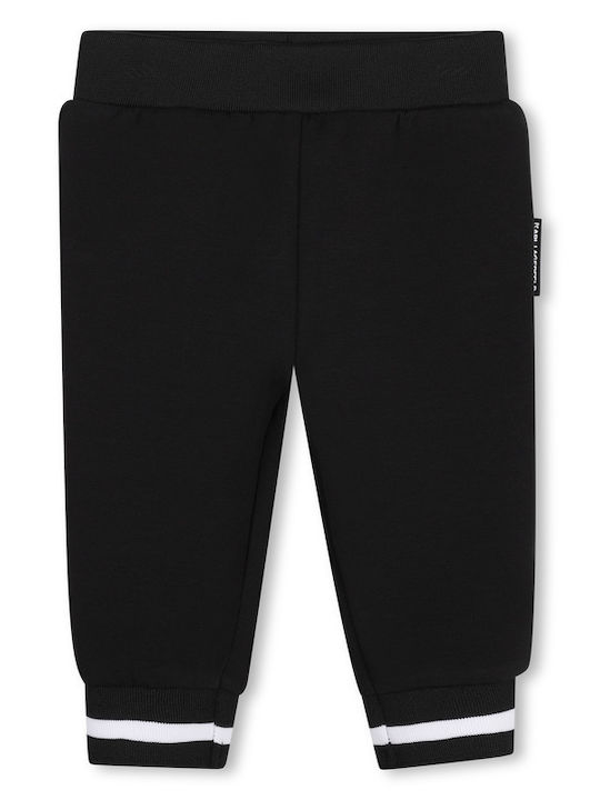 Kids Sweatpants Set With Jacket Khaki/White/Black 3 Pieces