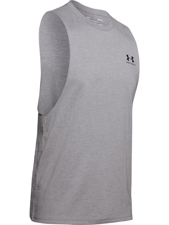 Ua Left Chest T-shirt Γκρι