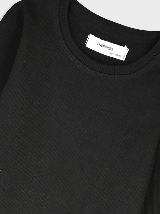 Παιδική Μπλούζα Μακρυμάνικη Μαυρο
