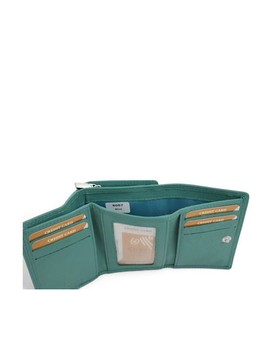 Leather Women's Wallet Green