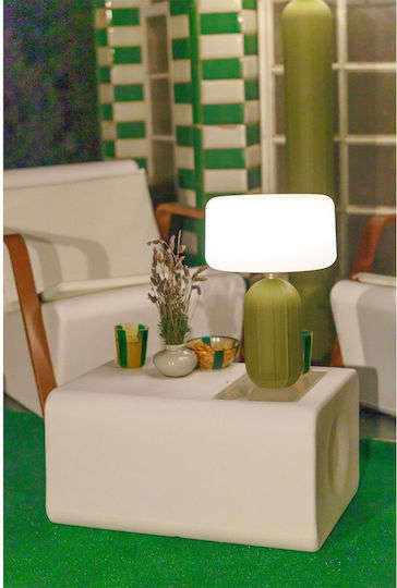 NewGarden Tabletop Solar Light 200lm with Warm White Light 3000K 27.8x27.8x40.7cm