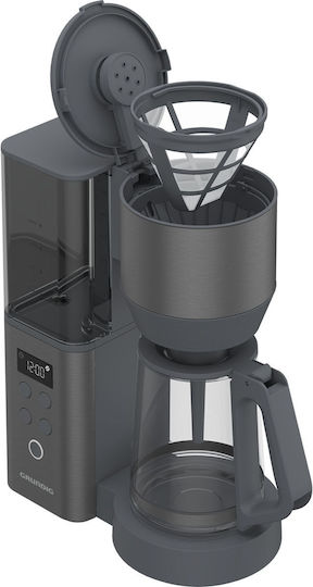 Grundig Programmable Filter Coffee Maker 1000W Dark Inox