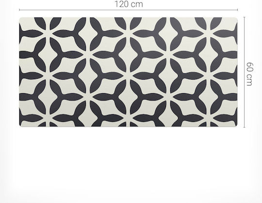 Modern Geometric Factory Table Rug Flowers Desk 120x60 Cm