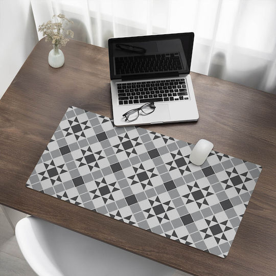 Schreibtischunterlagen Schutz Dekoratives Teppich Büro Geometrisches Design Stern 90x45 cm