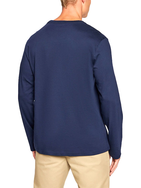 Long Sleeve Blouse Navy Blue