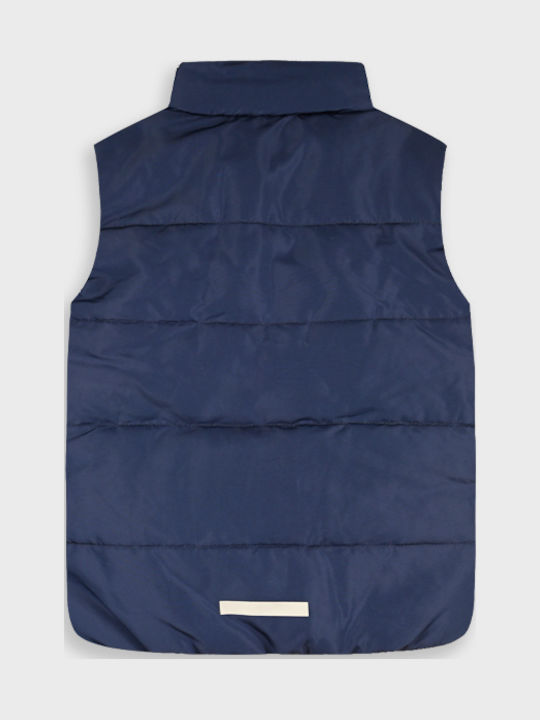 Kids Quilted Sleeveless Short Black