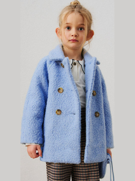 Kids Coat Short Light Blue
